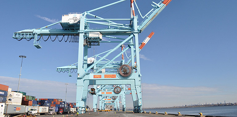 Crane at the dockside